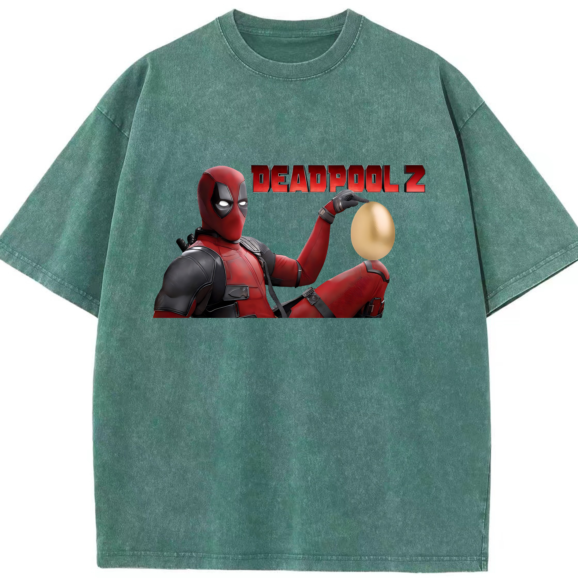 （画像用） Deadpool デッドプール 綿100% ヴィンテージ風 半袖Tシャツ（フロントプリント）